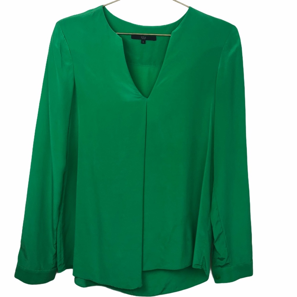 Tibi Long Sleeve Silk Blouse SZ 6